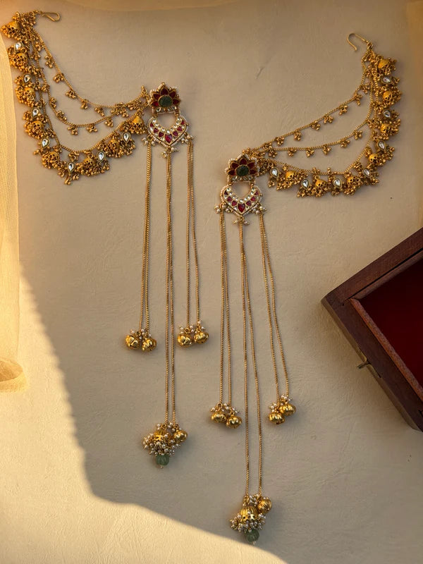 Priya Earchains with Earrings in long chain