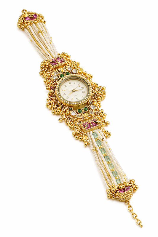 Kashmiri Pearl Bracelet Watch for Women –
