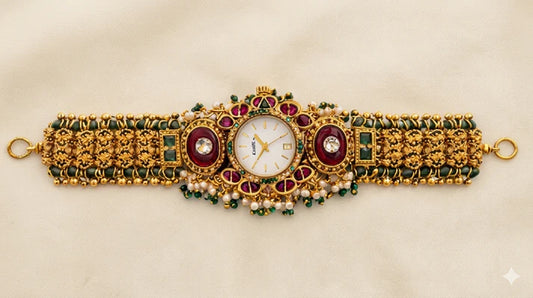 Kashmiri Royal Heritage Bridal Bracelet Watch for Women(BUY 1 GET 1 FREE )