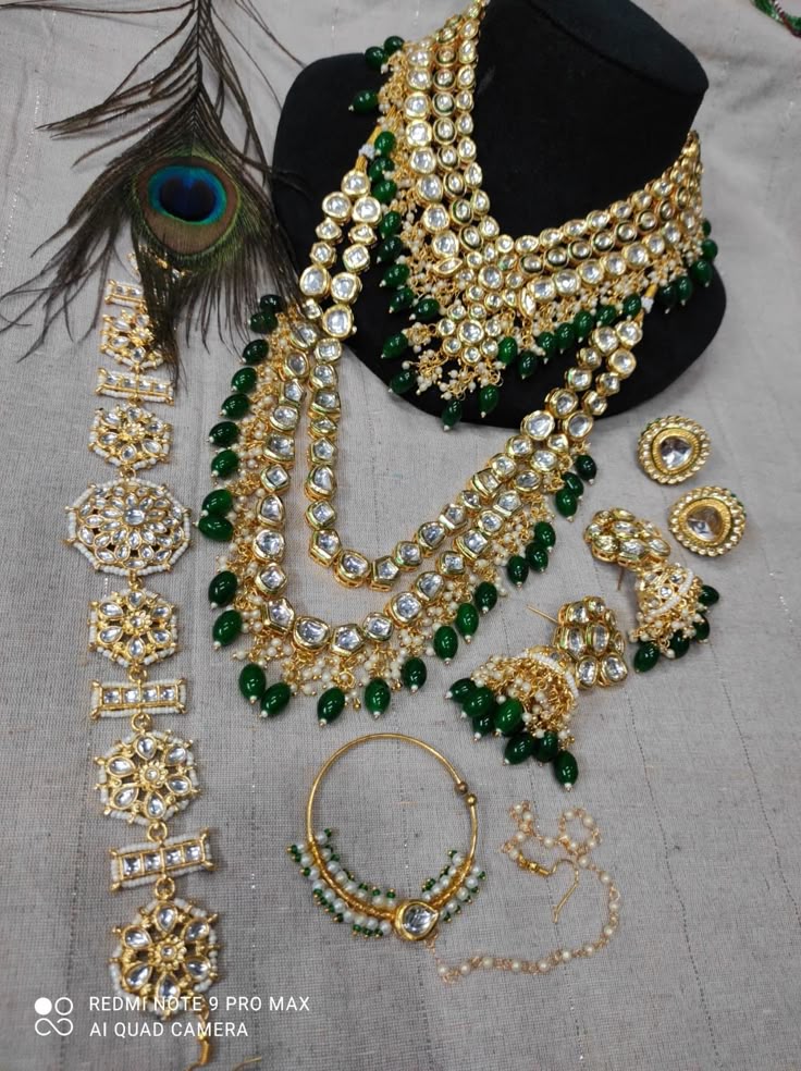 Mahi Awesome Kundan and Stone Full Jewellery Set